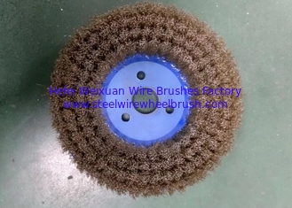 China DOT Style 200mm Steel Wire Disc Brush Deburring Tools for Surface Preparation supplier