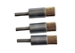 25mm OD Brass Coated Steel Wire Knot End Brush for Rust Removal supplier
