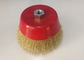 150mm Outer Diameter Crimped Wire Cup Brush for Cleaning Metal Working supplier